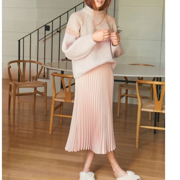 XiRENA Dresses & Skirts - Xirena "Sienna" Pink Pleated Skirt, size Medium